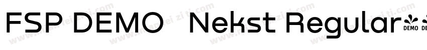 FSP DEMO   Nekst Regular字体转换